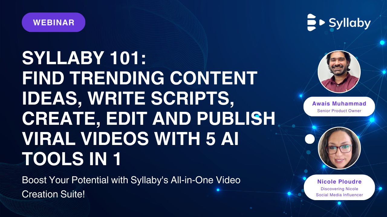 Find Trending Content Ideas, Write Scripts, Create, Edit and Publish Viral Videos with 5 AI Tools in 1