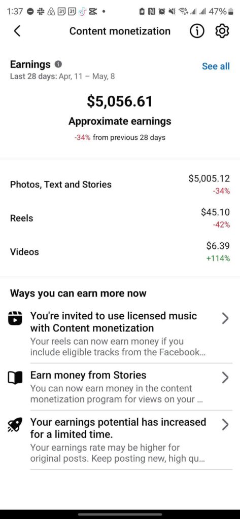 what is content monetization on facebook