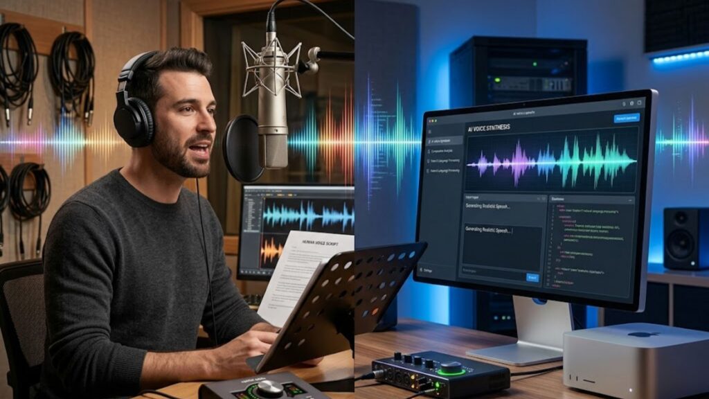Comparative Analysis: Human Recording vs. AI Voice Technology