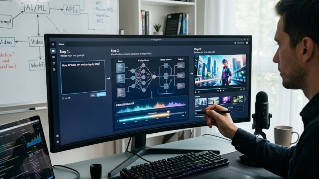 How AI Video API Works Step-by-Step